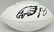 LeSean McCoy Autographed Philadelphia Eagles White Logo Football Beckett BAS Witness #2W102871