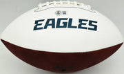 LeSean McCoy Autographed Philadelphia Eagles White Logo Football (Signed Twice) Beckett BAS Witness #2W102