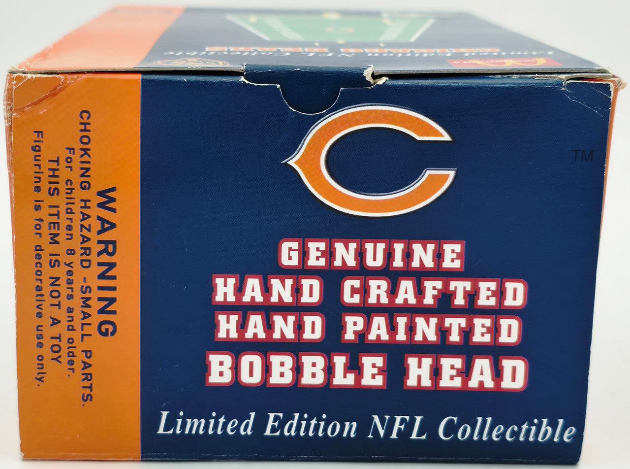 Brian Urlacher Autographed Bobblehead Chicago Bears "ROY 2000" (Damaged) (Smudged) Beckett BAS Witness #4W450906