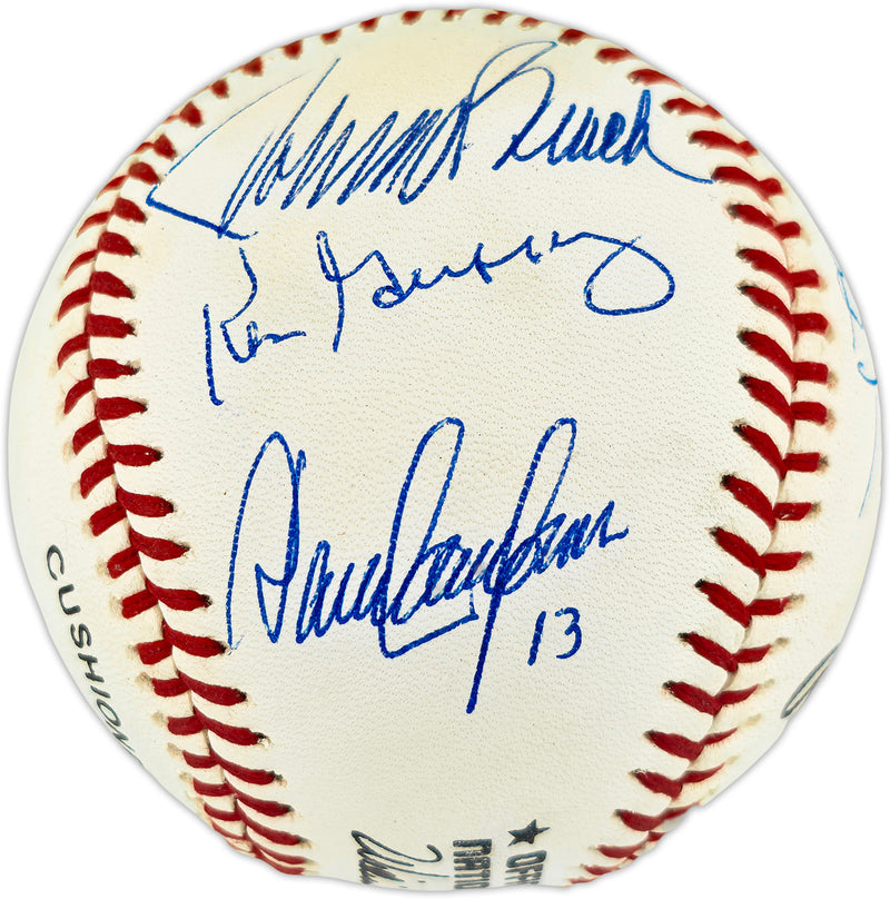 Big Red Machine Starting Lineup Autographed Official NL Baseball With 8 Signatures Including Pete Rose JSA #WB552405