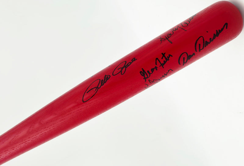 1976 Cincinnati Reds Team Autographed 1976 World Series Champions Louisville Slugger Baseball Bat With 15 Signatures Including Johnny Bench & Pete Rose Beckett BAS #AG020320