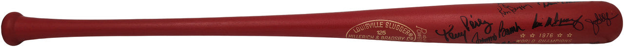 1976 Cincinnati Reds Team Autographed 1976 World Series Champions Louisville Slugger Baseball Bat With 15 Signatures Including Johnny Bench & Pete Rose Beckett BAS #AG020320