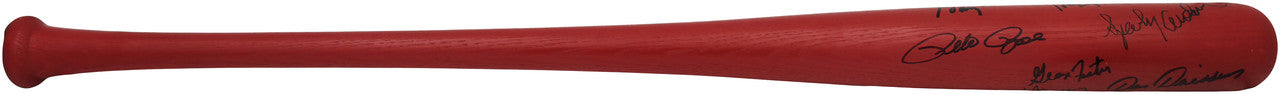 1976 Cincinnati Reds Team Autographed 1976 World Series Champions Louisville Slugger Baseball Bat With 15 Signatures Including Johnny Bench & Pete Rose Beckett BAS #AG020320