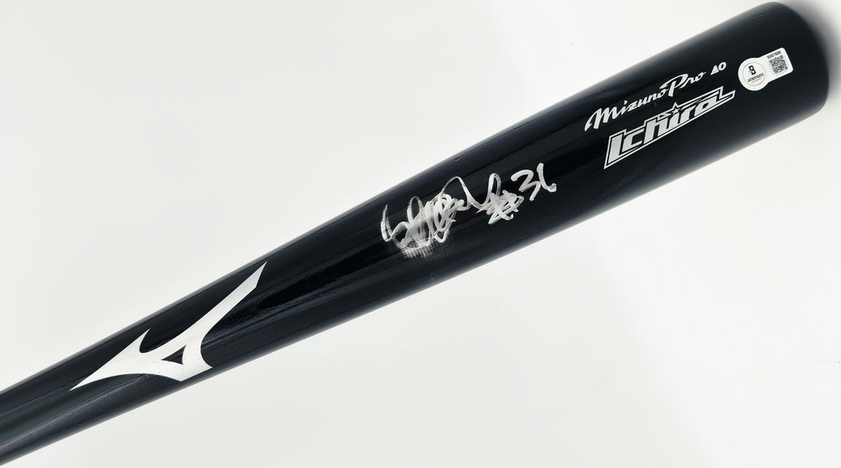 Ichiro Suzuki Autographed Mizuno Game Issued Game Bat 51 AC95 Baseball Bat New York Yankees "#31" (Smudged) Beckett BAS QR #BX67600