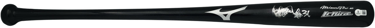 Ichiro Suzuki Autographed Mizuno Game Issued Game Bat 51 AC95 Baseball Bat New York Yankees "#31" (Smudged) Beckett BAS QR #BX67600