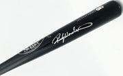 Rickey Henderson Autographed Game Issued Louisville Slugger T141 Baseball Bat San Diego Padres Beckett BAS QR #BX67569