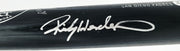 Rickey Henderson Autographed Game Issued Louisville Slugger T141 Baseball Bat San Diego Padres Beckett BAS QR #BX67569