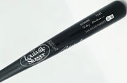 Rickey Henderson Autographed Game Issued Louisville Slugger T141 Baseball Bat San Diego Padres Beckett BAS QR #BX67569