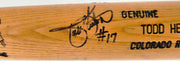 Todd Helton Autographed Game Used Uncracked Louisville Slugger C271 Baseball Bat (Light Use) Colorado Rockies Beckett BAS QR #BX67574