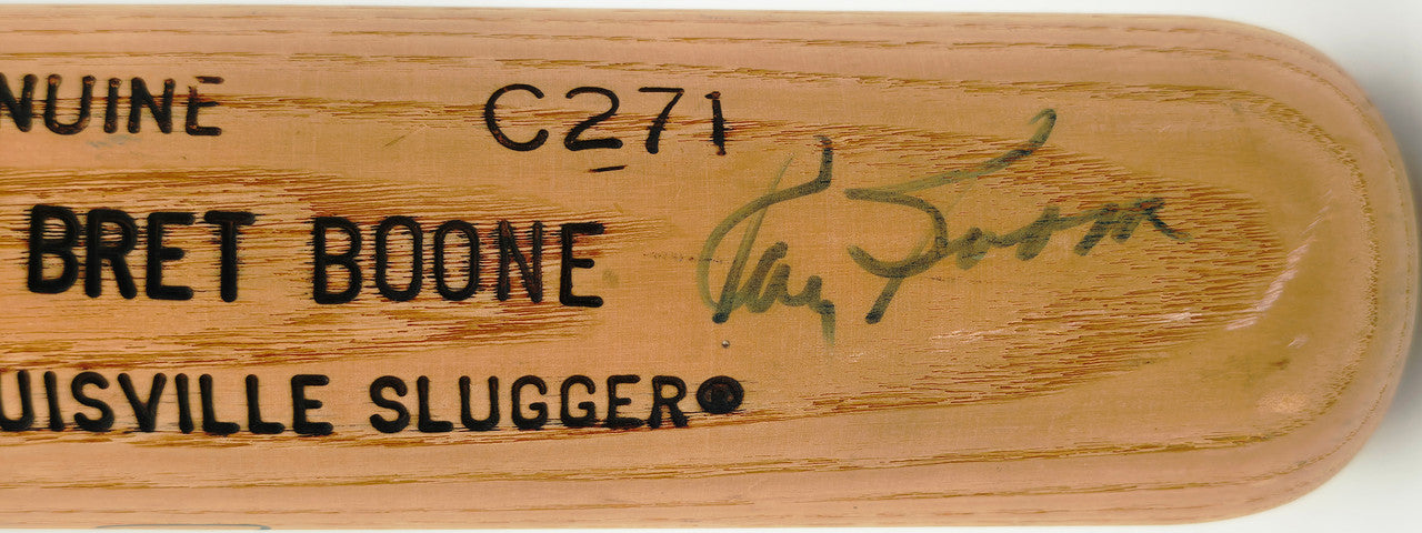 Bret, Ray & Bob Boone Autographed Game Issued Louisville Slugger C271 Baseball Bat Beckett BAS #AG020315