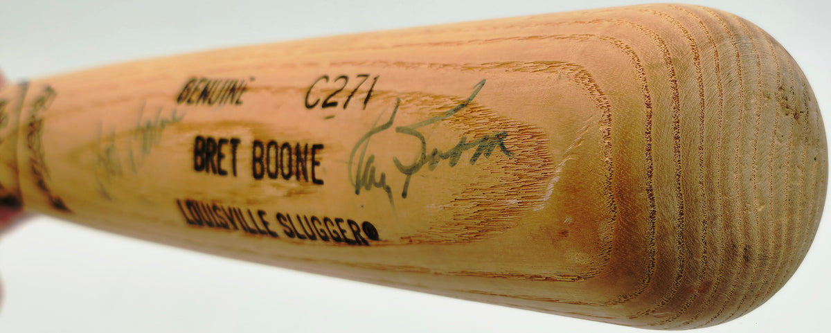 Bret, Ray & Bob Boone Autographed Game Issued Louisville Slugger C271 Baseball Bat Beckett BAS #AG020315
