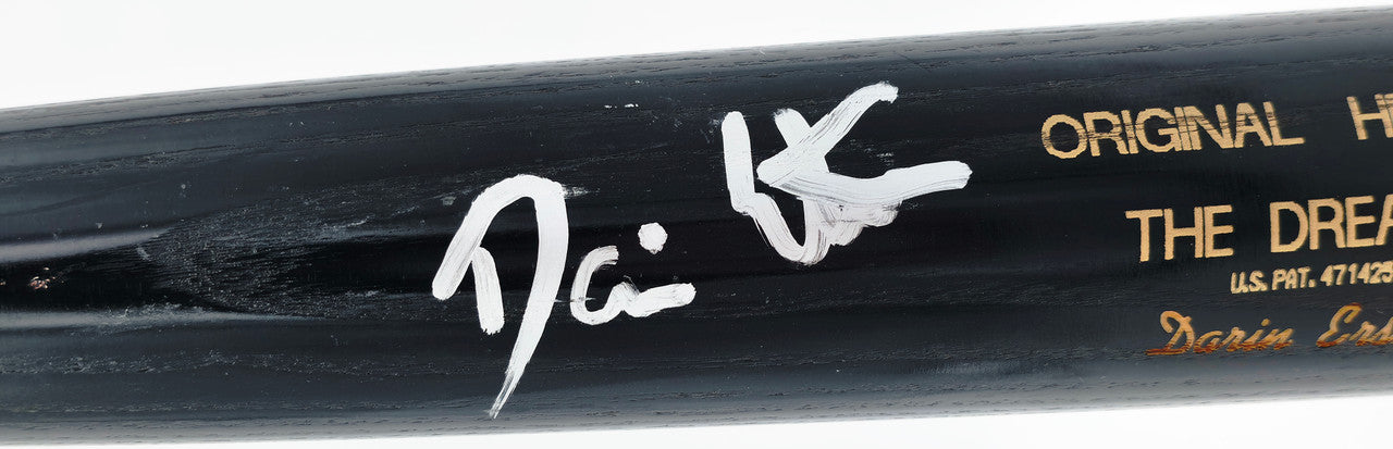 Darin Erstad Autographed Game Issued Hoosier HB235 Baseball Bat California Angels Beckett BAS QR #BX67599