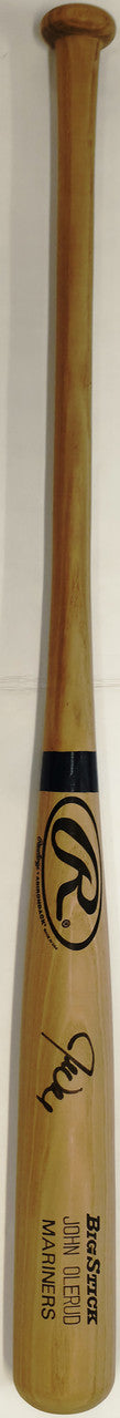 John Olerud Autographed Game Issued Rawlings Baseball Bat Seattle Mariners Beckett BAS QR #BX67604