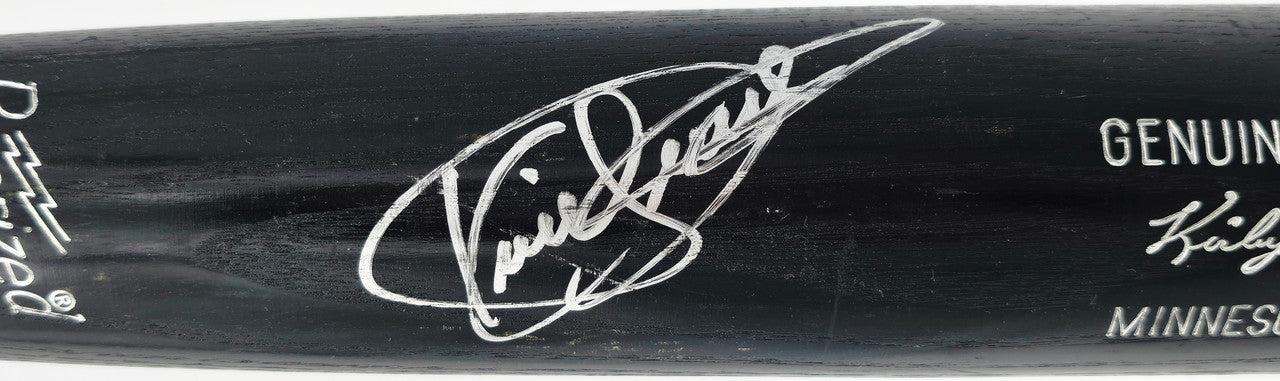 Kirby Puckett Autographed Black Louisville Slugger Game Model Baseball Bat Minnesota Twins JSA #BA00154