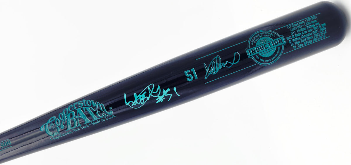 Ichiro Suzuki Autographed Blue 2025 Cooperstown HOF Induction Baseball Bat Seattle Mariners "#51" IS Holo & Beckett BAS Witness #3W344848