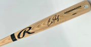 Cal Raleigh Autographed Blonde Rawlings Adirondack Baseball Bat Seattle Mariners MLB Holo #PX487514