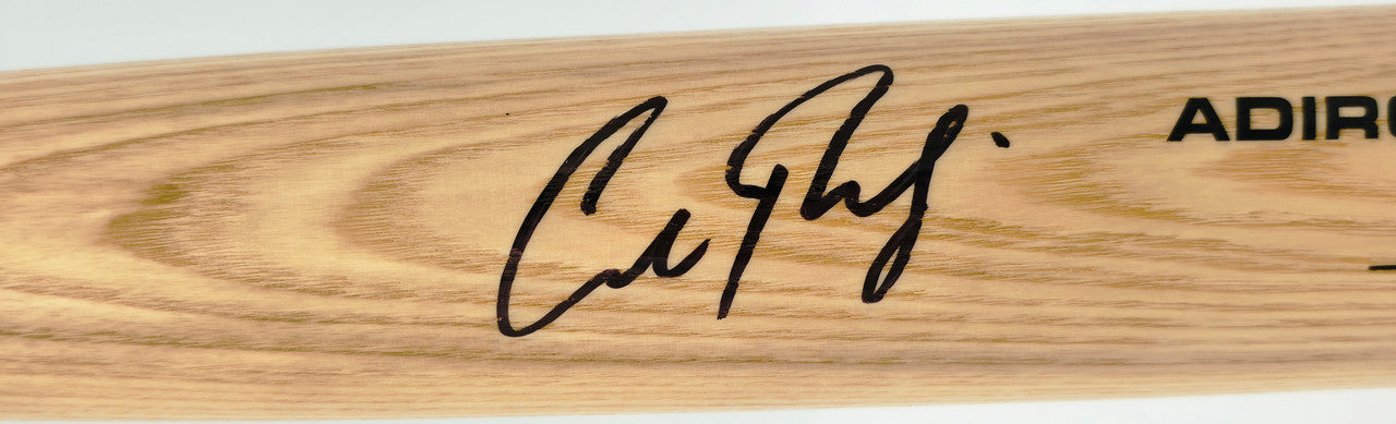 Cal Raleigh Autographed Blonde Rawlings Adirondack Baseball Bat Seattle Mariners MLB Holo #PX487514