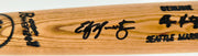 Edgar Martinez Autographed Blonde Louisville Slugger Game Model Baseball Bat Seattle Mariners Beckett BAS Witness #4W625586