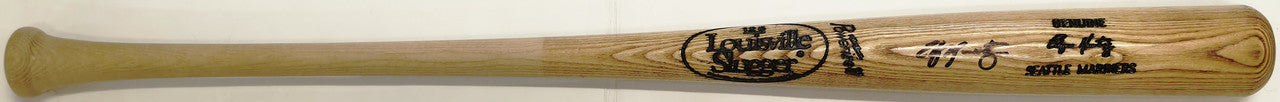 Edgar Martinez Autographed Blonde Louisville Slugger Game Model Baseball Bat Seattle Mariners Beckett BAS Witness #4W625586