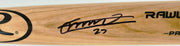 Vladimir Guerrero Jr. Autographed Blonde Rawlings Pro Baseball Bat Toronto Blue Jays Beckett BAS QR #BB61879