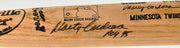 Marty Cordova Autographed Blonde Louisville Slugger P116 Game Issued Baseball Bat Minnesota Twins "ROY 95" SKU #267232
