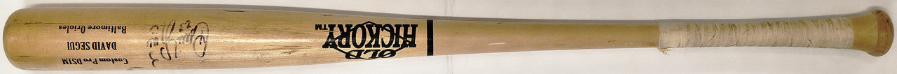 David Segui Autographed Blonde Old Hickory DS1M Game Used Baseball Bat Baltimore Orioles SKU #267233