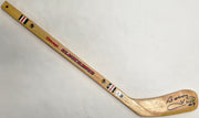 Bobby Hull Autographed Mini Hockey Stick Chicago Blackhawks Beckett BAS QR #BS30329