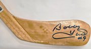 Bobby Hull Autographed Mini Hockey Stick Chicago Blackhawks Beckett BAS QR #BS30329