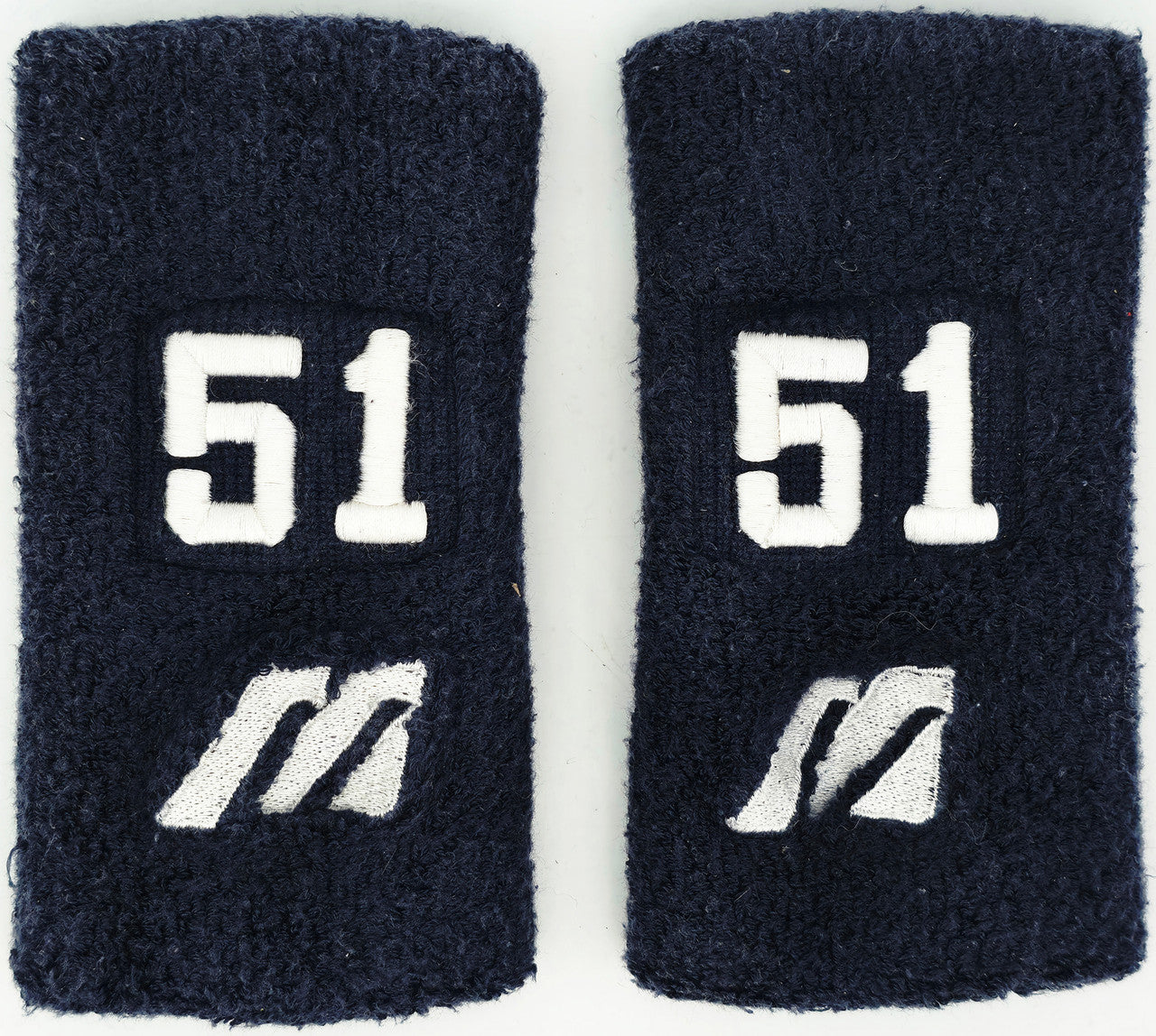 Unsigned Ichiro Suzuki 1999 Game Used Orix Blue Wave Black Mizuno Wristbands IS Holo SKU #267258