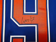 Edmonton Oilers Wayne Gretzky Autographed Orange & Blue Jersey Beckett BAS #AE85519