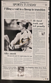 Mike Schmidt Autographed 16x24 Poster Philadelphia Phillies Beckett BAS QR #BW06382