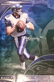 Matt Hasselbeck Autographed 23x34 Poster Seattle Seahawks MCS Holo #102012