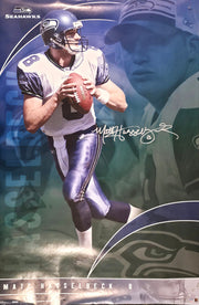 Matt Hasselbeck Autographed 23x34 Poster Seattle Seahawks MCS Holo #102011