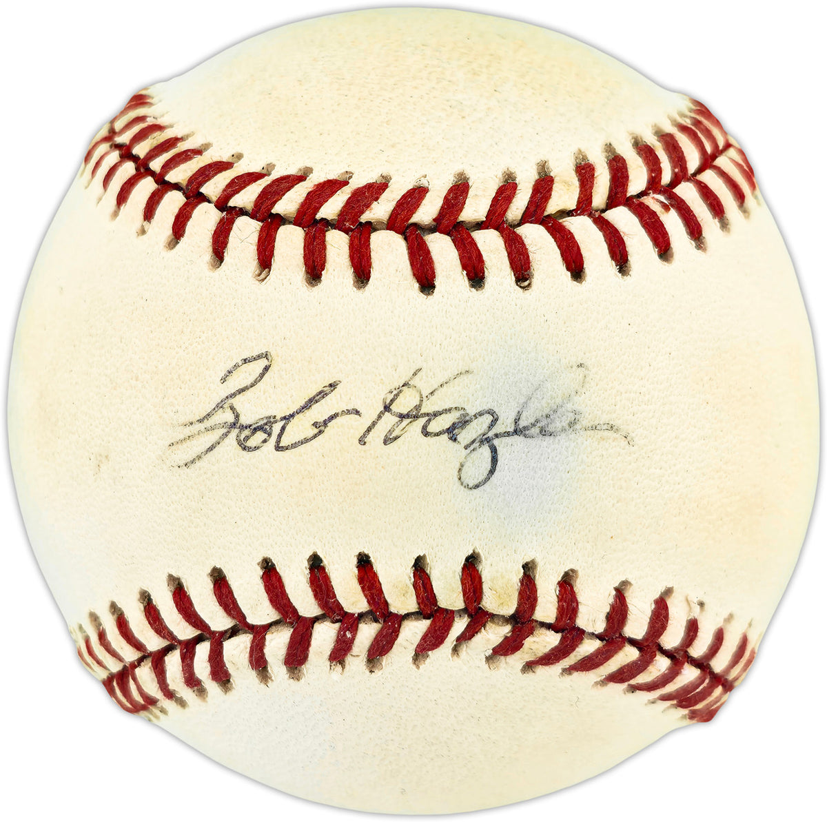 Bob Hazle Autographed Official NL Baseball Milwaukee Braves Beckett BAS QR #BX67614