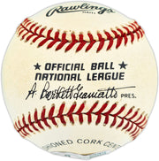 Bob Hazle Autographed Official NL Baseball Milwaukee Braves Beckett BAS QR #BX67614
