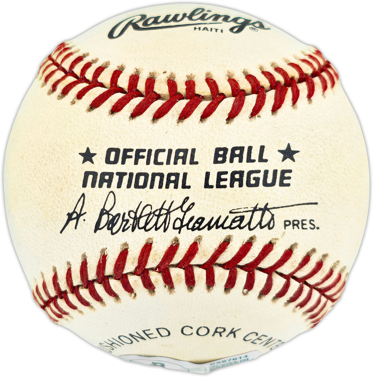 Bob Hazle Autographed Official NL Baseball Milwaukee Braves Beckett BAS QR #BX67614