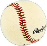 Bob Hazle Autographed Official NL Baseball Milwaukee Braves Beckett BAS QR #BX67614