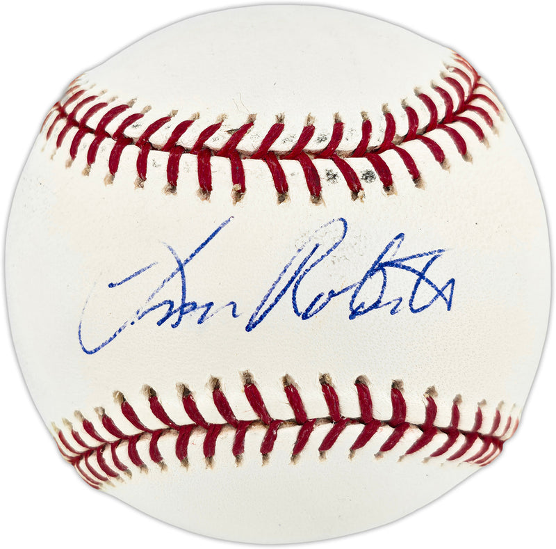Leon Roberts Autographed Official MLB Baseball Detroit Tigers, Seattle Mariners Beckett BAS QR #BX67615