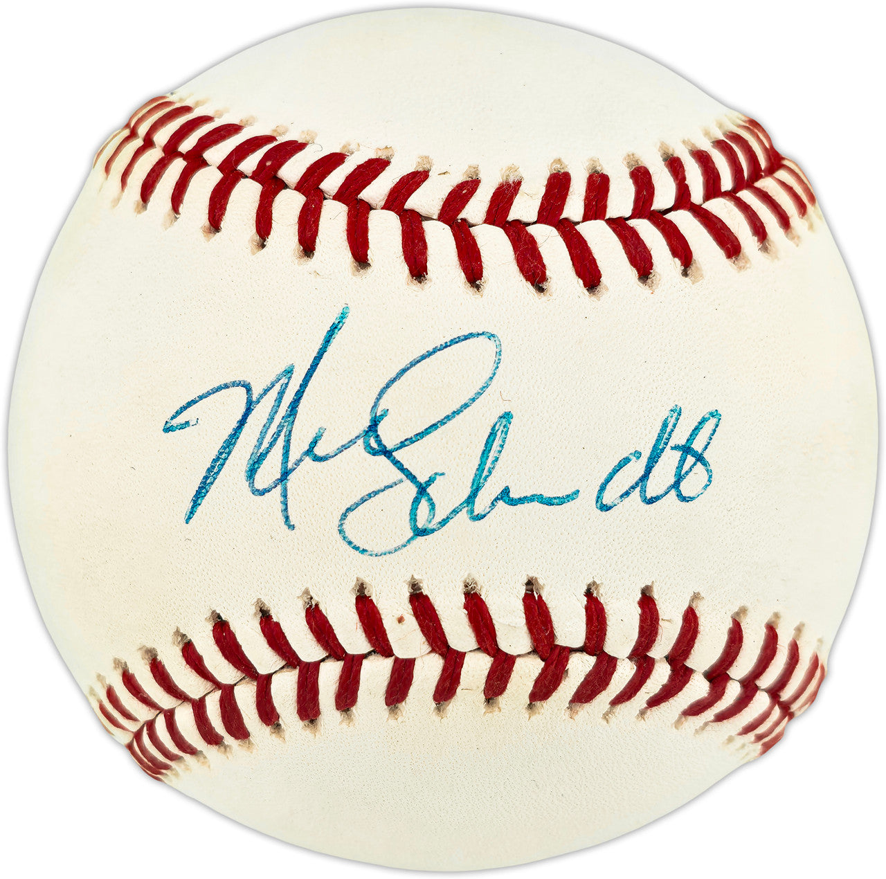 Mike Schmidt Autographed Official NL Baseball Philadelphia Phillies Beckett BAS QR #BX67616