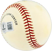 Chuck Connors Autographed Official NL Baseball Brooklyn Dodgers The Rifleman Beckett BAS QR #BX67627