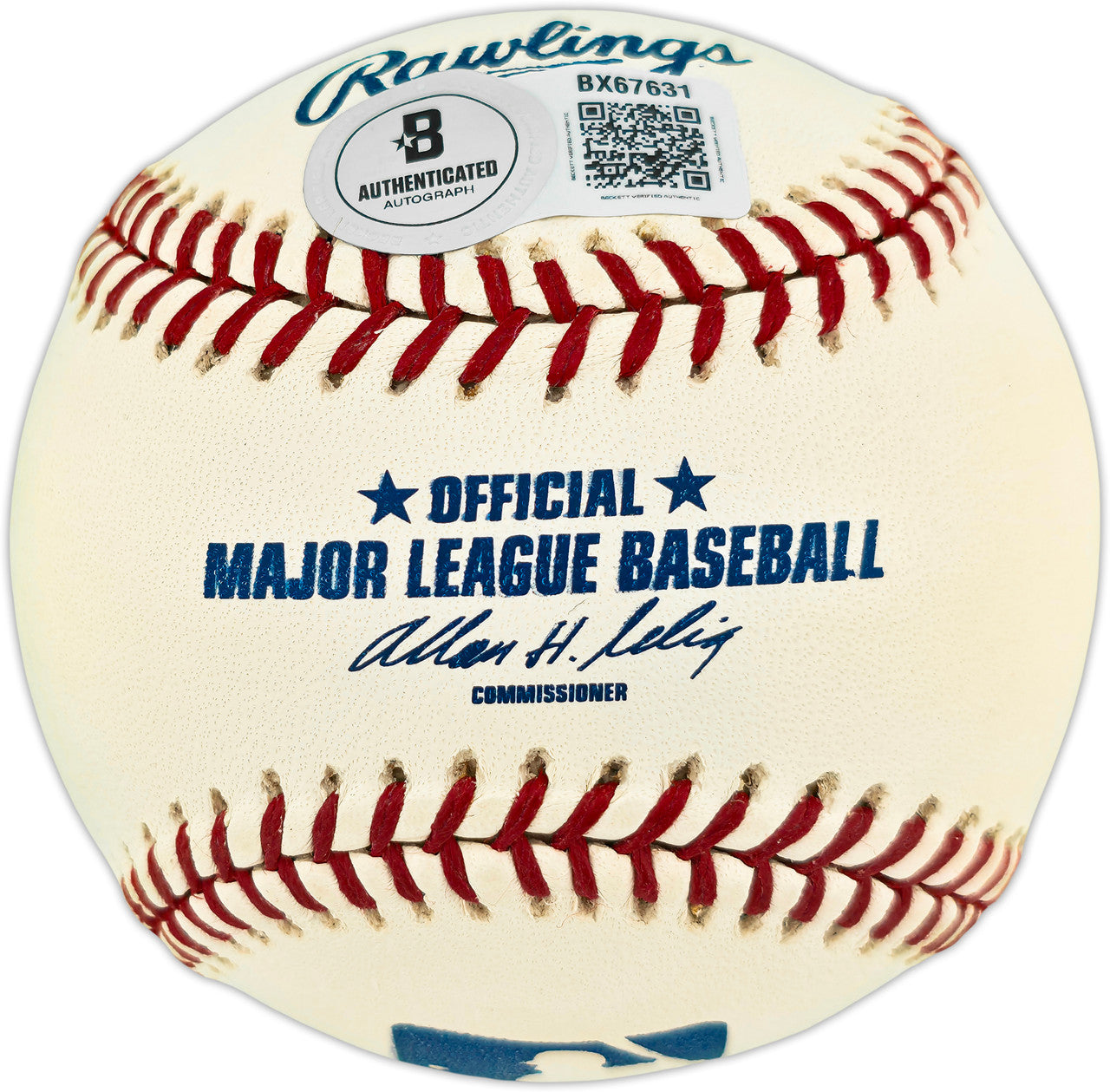 Alex Gordon Autographed Official MLB Baseball Kansas City Royals Beckett BAS QR #BX67631