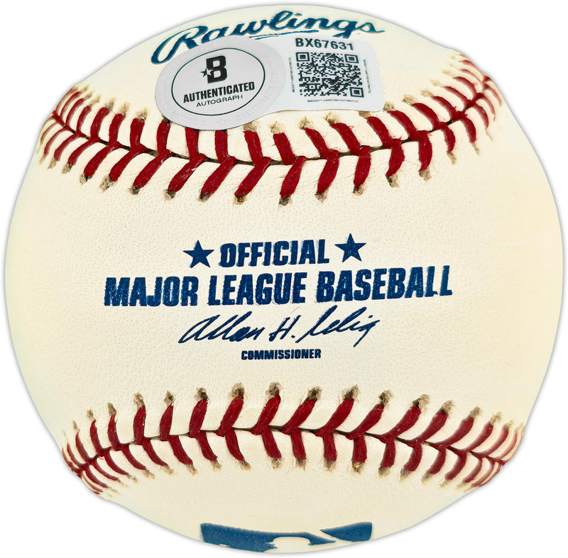 Alex Gordon Autographed Official MLB Baseball Kansas City Royals Beckett BAS QR #BX67631