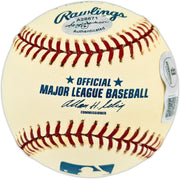 Rod Carew Autographed Official MLB Baseball Minnesota Twins, Los Angeles Angels With 18 Stats Beckett BAS QR #BX67636