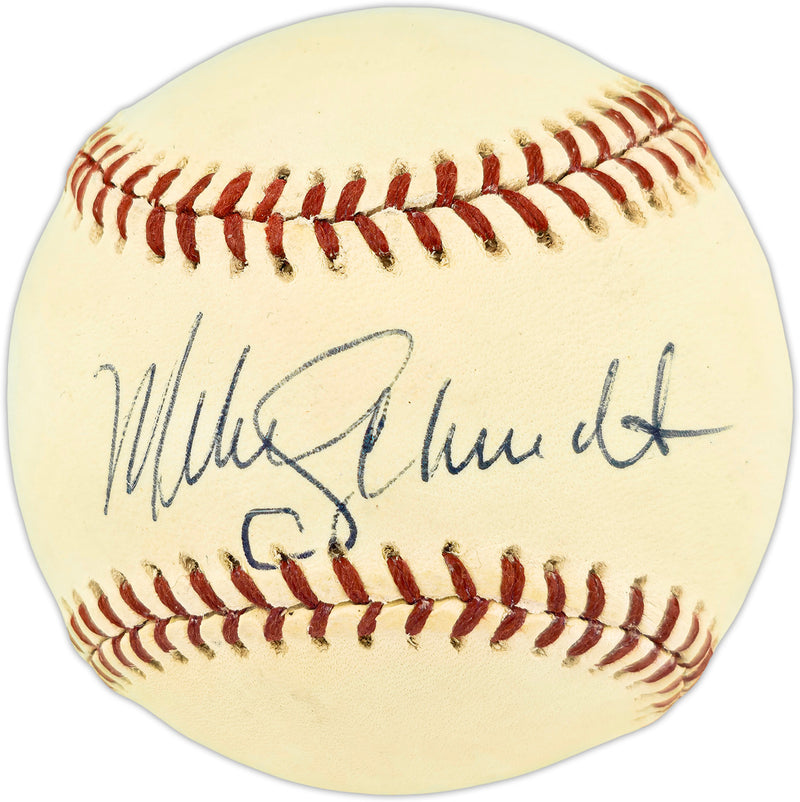 Mike Schmidt Autographed Official Wilson Baseball Philadelphia Phillies Vintage Signature Beckett BAS QR #BX67638