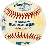 Rod Carew Autographed Official MLB Baseball Minnesota Twins, Los Angeles Angels With 18 Stats Beckett BAS QR #BX67639
