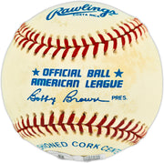 Dave Bergman Autographed Official AL Baseball Detroit Tigers Beckett BAS QR #BX67648