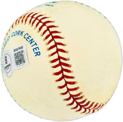 Dave Bergman Autographed Official AL Baseball Detroit Tigers Beckett BAS QR #BX67648