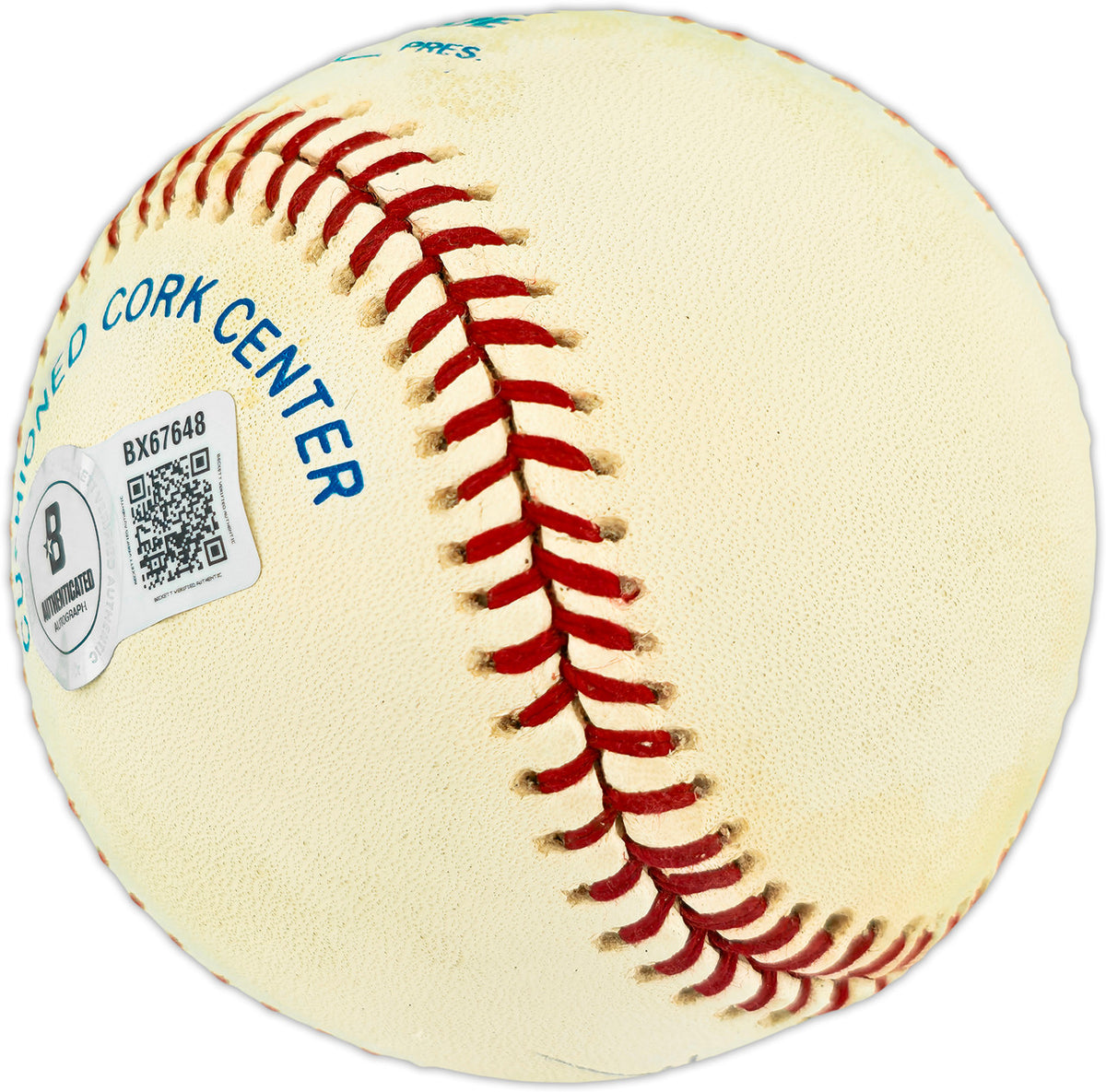Dave Bergman Autographed Official AL Baseball Detroit Tigers Beckett BAS QR #BX67648