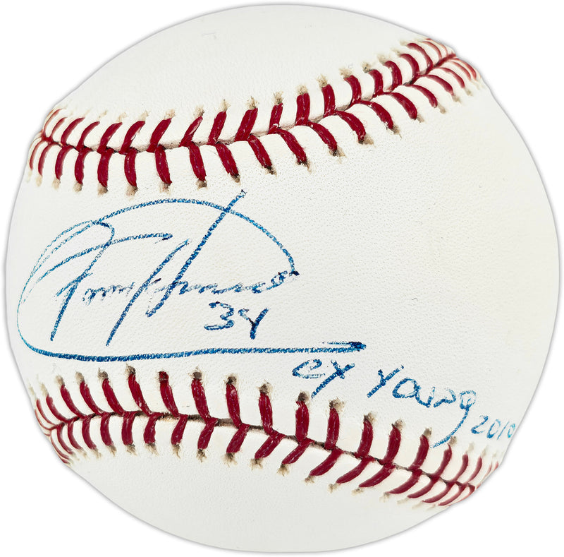 Felix Hernandez Autographed Official MLB Baseball Seattle Mariners "Cy Young 2010" Beckett BAS QR #BX67663