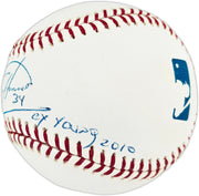 Felix Hernandez Autographed Official MLB Baseball Seattle Mariners "Cy Young 2010" Beckett BAS QR #BX67663
